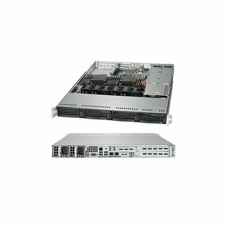 SUPERMICRO 1U server 2x LGA3647, iC621, 12x DDR4 ECC R, 4x SATA3 HS (3,5"), M.2, 2x750W, 2x1GbE, IPMI, WIO