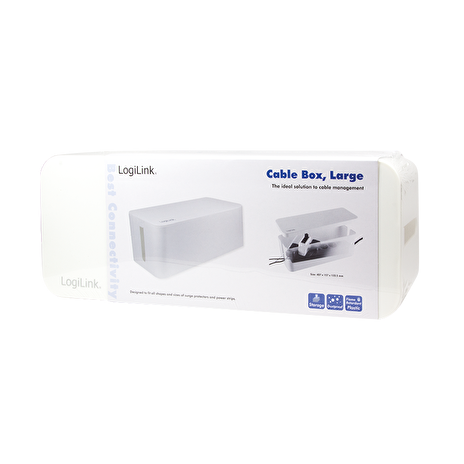 LOGILINK - Cable Box, 407x157x133.5mm, White