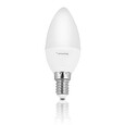 Whitenergy LED žárovka |10xSMD2835| C37 | E14 | 5W | 230V |teplá bílá| mléko