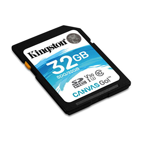 KINGSTON 32GB SDXC Canvas Go 90R/45W CL10 U3 V30