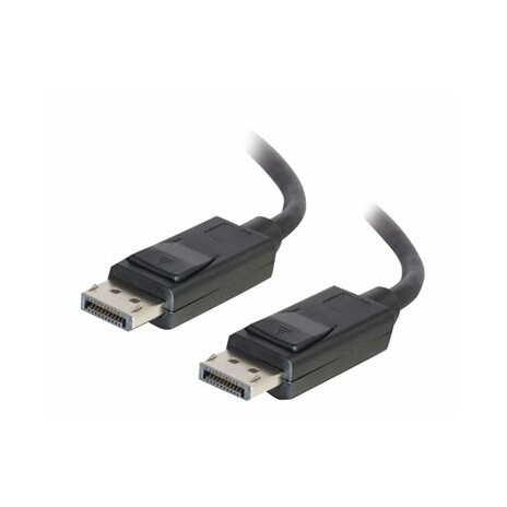 C2G 1m DisplayPort Cable with Latches 8K UHD M/M - 4K - Black - Kabel DisplayPort - DisplayPort (M) do DisplayPort (M) - 1 m - opatřený západkou - černá