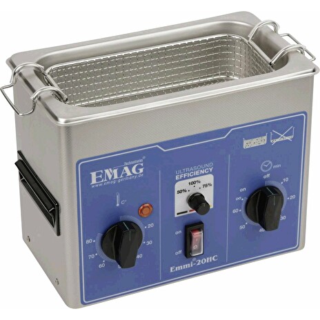 Ultrazvuková čistička Emmi-20HC 2 l, 150 W, nerez, ROZBALENO
