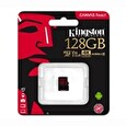 Kingston paměťová karta 128GB Canvas React micro SDXC UHS-I V30 (čtení/zápis: 100/80MB/s)