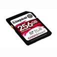 Kingston paměťová karta 256GB Canvas React SDXC UHS-I V30 (čtení/zápis: 100/80MB/s)