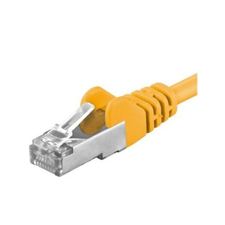 Premiumcord Patch kabel CAT6a S-FTP, RJ45-RJ45, AWG 26/7 10m, žlutá