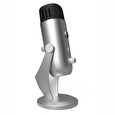 Arozzi Colonna Pro stolní mikrofon, stříbrný
