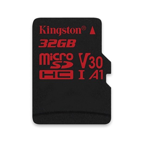 32GB microSDHC Kingston Canvas React U3 100R/70W V30 A1 + bez adapteru