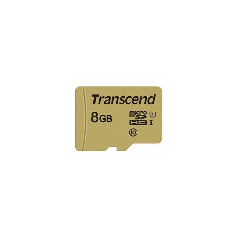TRANSCEND MicroSDHC karta 8GB 500S, UHS-I U1 + adaptér