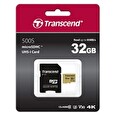 Transcend MicroSDHC karta 32GB 500S, UHS-I U3 V30 + adaptér