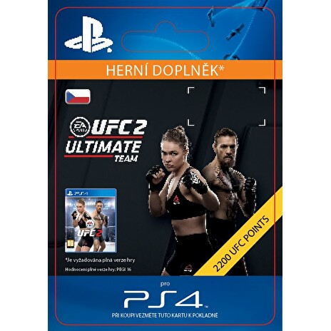 ESD CZ PS4 - EA SPORTS UFC® 2 - 2200 UFC POINTS