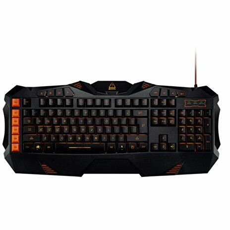 CANYON Wired multimedia gaming keyboard with lighting effect, Marco setting function G1-G5 five keys. Numbers 118keys,CZ