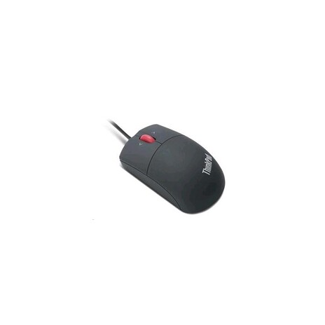 LENOVO myš drátová Laser Mouse - 1600dpi, Laser, USB, 3 tlačítka, černá