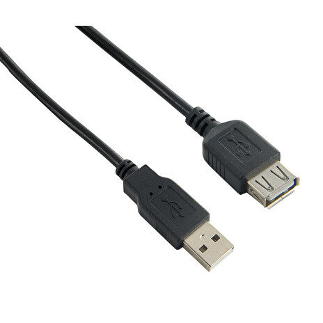 4World USB 2.0 prodlužovací kabel typ A-A M/F 3m HQ, feritový filtr