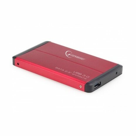 GEMBIRD externí box pro 2,5" disk, USB3.0, red