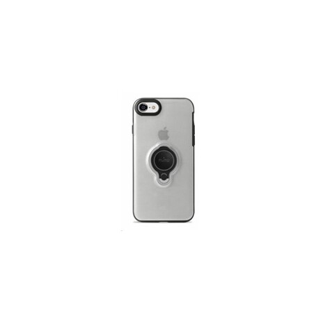 Puro ochranný obal pro Apple iPhone 7/8 s magnetickým kroužkem, transparentní