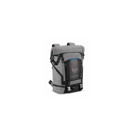 ACER PREDATOR GAMING ROLLTOP BACKPACK 15,6" GRAY BLACK with Blue Accent (RETAIL PACK)