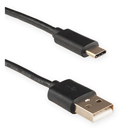 4World Kabel USB 2.0 , AM / B Micro USB-C přenos dat/nabíjení 2.0m černý