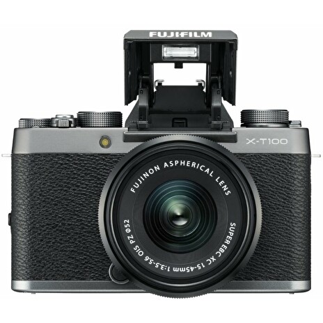 Digitální fotoaparát Fujifilm X-T100 + XC15-45mm F3,5-5,6 OIS PZ dark silver