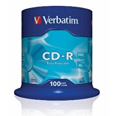 VERBATIM CD-R 700 MB 52x - média, DL, EP, 100 ks, Spindle