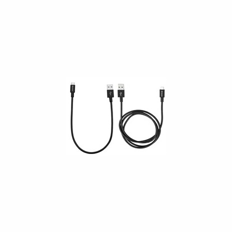 VERBATIM Micro B USB Cable Sync & Charge 100cm (Black) + Verbatim Micro B USB Cable Sync & Charge 30cm (Black)