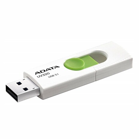 ADATA Flash disk UV320 128GB / USB 3.1 / bílo-zelená