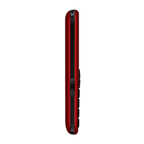 iGET SIMPLE D7 Red, seniorský, Bluetooth, FM rádio, kamera, svítilna, výdrž 15 dní,microSD, stojánek