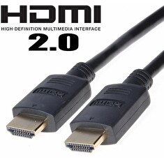 PremiumCord High Speed with Ethernet - HDMI s kabelem Ethernet - HDMI (M) do HDMI (M) - 2 m - dvojnásobně stíněný - černá - podporuje 4K