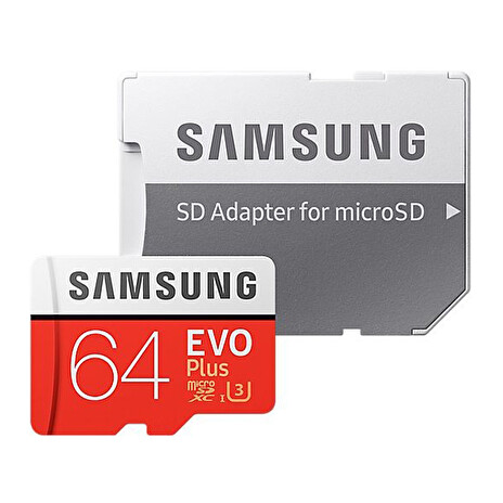 Karta paměťová SAMSUNG Micro SDHC 64GB Class 10 + adaptér MB-MC64GA/EU